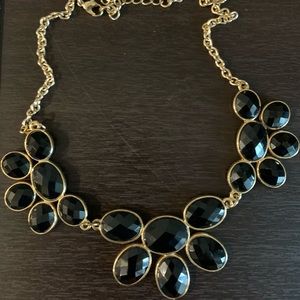 Black and Gold Statement Necklace